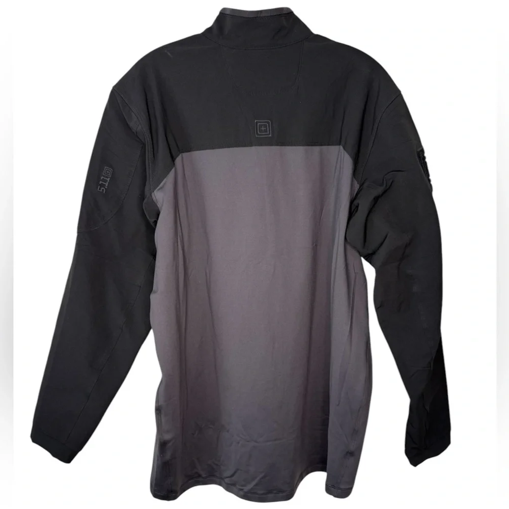 5.11 Tactical NWT Men's Thunderbolt Half Zip Charcoal Gray Jacket - Large - Picture 2 of 8